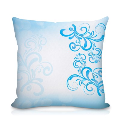 (25cm Square) with Floral Design Water Resistant Polyester Fabric