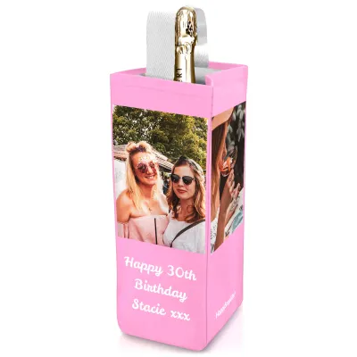 XL (28cm x 12cm) Baby Pink Mock Suede Polyester Fabric (Personalised with Text)