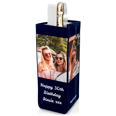 XL (28cm x 12cm) Navy Blue Mock Suede Polyester Fabric (Personalised with Text)