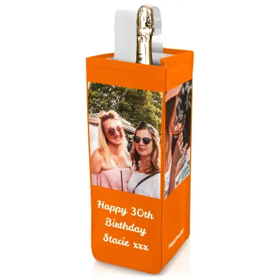 XL (28cm x 12cm) Burnt Orange Mock Suede Polyester Fabric (Personalised with Text)