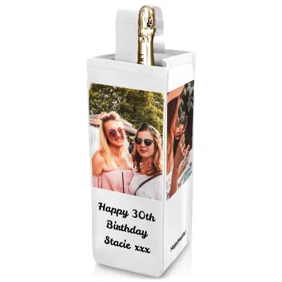 XL (28cm x 12cm) White Mock Suede Polyester Fabric (Personalised with Text)