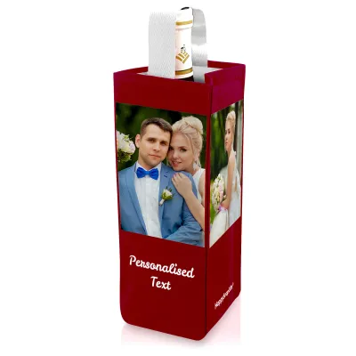 Regular (22cm x 10cm) Burgundy Mock Suede Polyester Fabric (Personalised with Text)