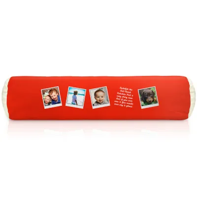 (Polyester Fibre Filling) (40cm x 13cm) Red Mock Suede Polyester Fabric (Personalised with Text)