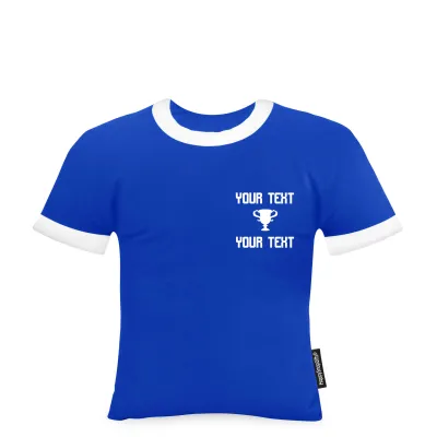 (Regular 35cm) (Champions Icon) Royal Blue Soft Velvet Polyester Fabric (Personalised with Text)