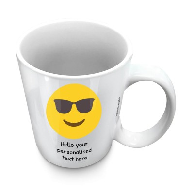 (10oz White) - Sunglasses (Personalised with Text)
