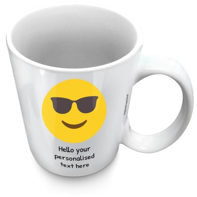 (XL 15oz White) - Sunglasses (Personalised with Text)