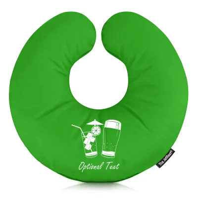 (30cm) (Drinks Icon) Bright Green Soft Velvet Polyester Fabric