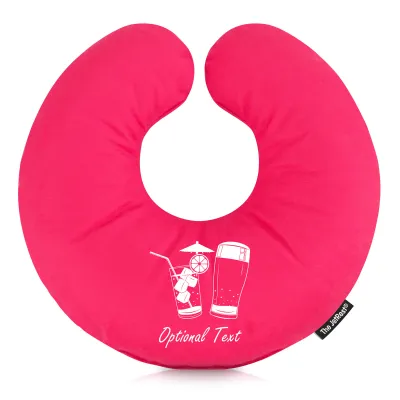 (30cm) (Drinks Icon) Hot Pink (Fuchsia) Soft Velvet Polyester Fabric