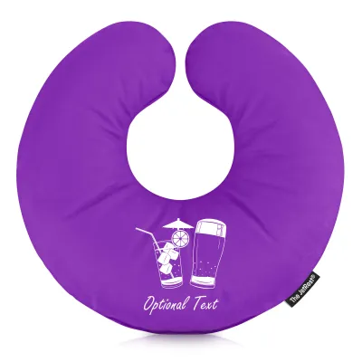 (30cm) (Drinks Icon) Purple Soft Velvet Polyester Fabric