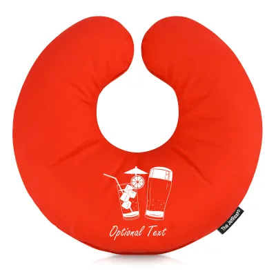 (30cm) (Drinks Icon) Red Soft Velvet Polyester Fabric