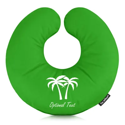 (30cm) (Palm Trees Icon) Bright Green Soft Velvet Polyester Fabric Scented (Organic Lavender Buds)
