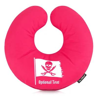(30cm) (Pirate Design) Hot Pink (Fuchsia) Soft Velvet Polyester Fabric
