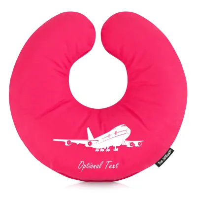 (30cm) (Plane Icon) Hot Pink (Fuchsia) Soft Velvet Polyester Fabric