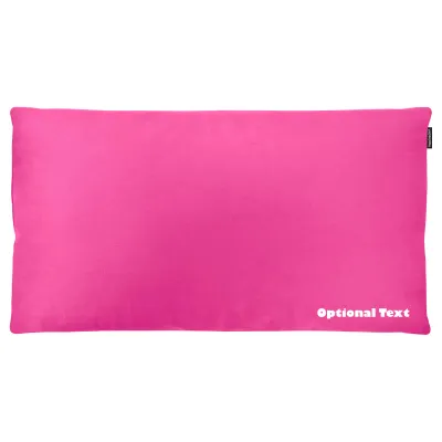(91cm x 48cm King Size) - Hot Pink Cotton Fabric and Removable Cover