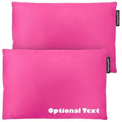 (30cm x 20cm Twin Pack) - Hot Pink Cotton Fabric Scented (Organic Lavender Buds) and Removable Cover