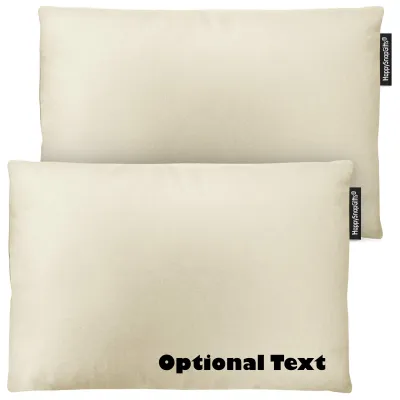 (30cm x 20cm Twin Pack) - Natural Cotton Fabric and Removable Cover