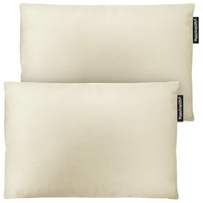 (30cm x 20cm Twin Pack) - Natural Cotton Fabric and Removable Cover (Personalised with Text)