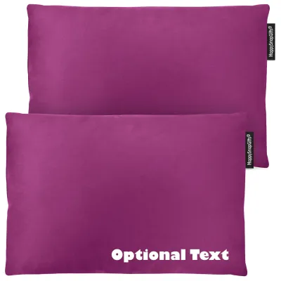 (30cm x 20cm Twin Pack) - Purple Cotton Fabric Scented (Organic Lavender Buds) and Removable Cover