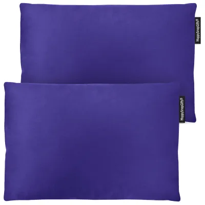 (30cm x 20cm Twin Pack) - Royal Blue Cotton Fabric Scented (Organic Lavender Buds) and Removable Cover (Personalised with Text)