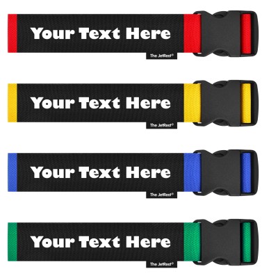 (Strap 180cm) - Mixed Colour Pack (Red, Yellow, Royal, Green) (Personalised with Text)