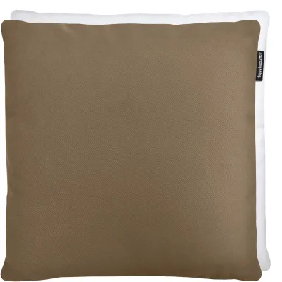 (40cm) - Chocolate Luxury Cotton Fabric and Removable Cover (Zip) (Personalised with Text)