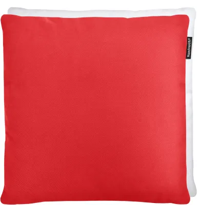 (40cm) - Red Cotton Fabric and Removable Cover (Zip) (Personalised with Text)