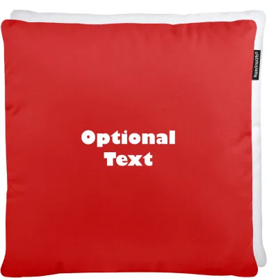 (40cm) - Red Polycotton Fabric and Removable Cover (Zip)
