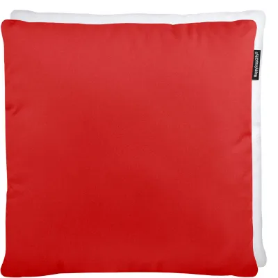 (40cm) - Red Polycotton Fabric and Removable Cover (Zip) (Personalised with Text)