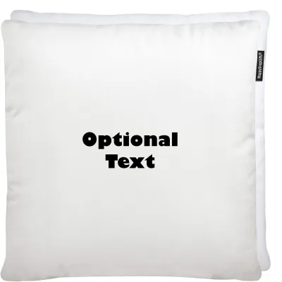 (40cm) - White Polycotton Fabric and Removable Cover (Zip)