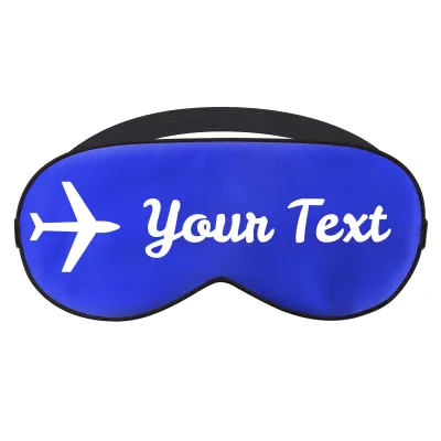 with Aeroplane Design - Royal Blue (Personalised with Text)