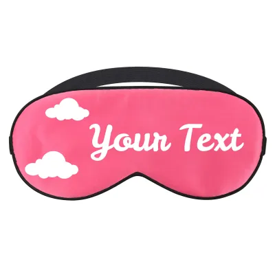 with Clouds Theme - Fuchsia Pink (Personalised with Text)