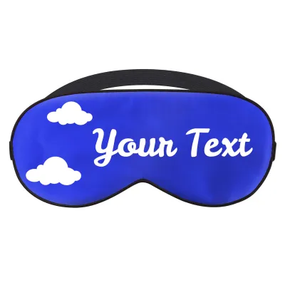 with Clouds Theme - Royal Blue (Personalised with Text)