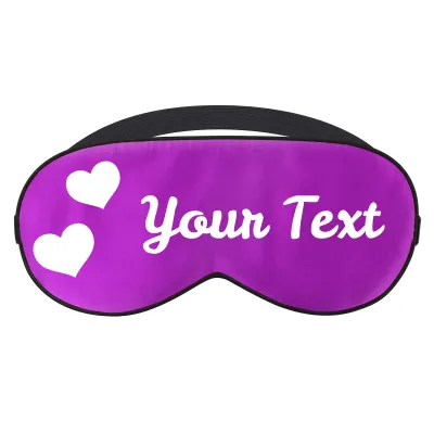 with Love Hearts Theme - Purple (Personalised with Text)