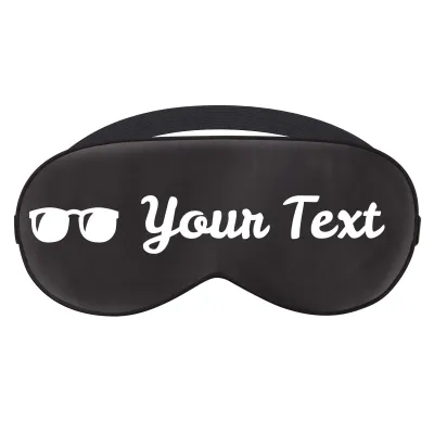 with Sunglasses Theme - Black (Personalised with Text)