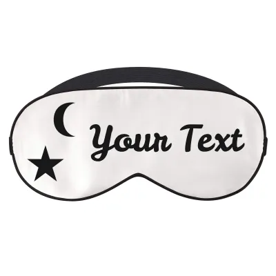 with Moon & Stars Theme - White (Personalised with Text)