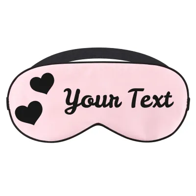 with Love Hearts Theme - Baby Pink (Personalised with Text)