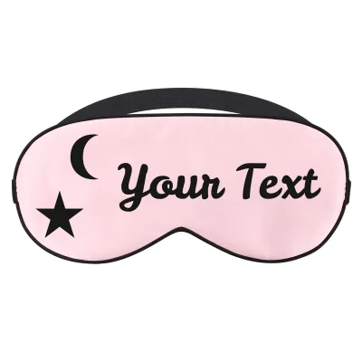 with Moon & Stars Theme - Baby Pink (Personalised with Text)