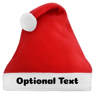 Regular Size - Red Fleece Fabric (Personalised with Text)