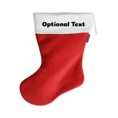 (55cm) - Red Fleece Fabric (Personalised with Text)