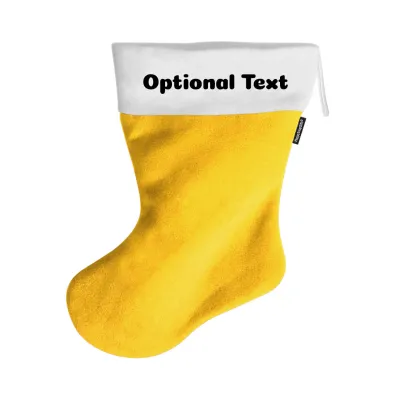 (55cm) - Yellow Fleece Fabric (Personalised with Text)