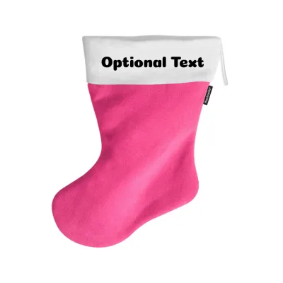 (45cm) - Hot Pink (Fuchsia) Fleece Fabric (Personalised with Text)