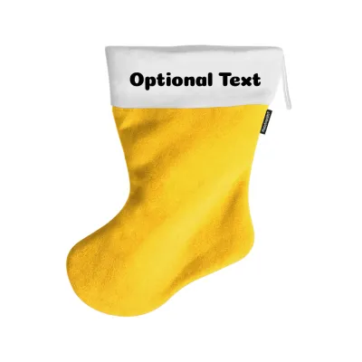 (45cm) - Yellow Fleece Fabric (Personalised with Text)