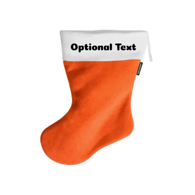 (25cm) - Burnt Orange Fleece Fabric (Personalised with Text)