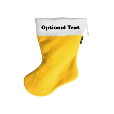 (25cm) - Yellow Fleece Fabric (Personalised with Text)