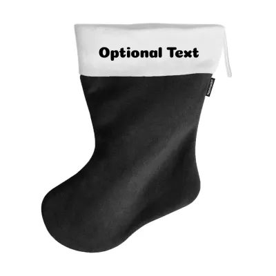 (70cm) - Black Fleece Fabric (Personalised with Text)