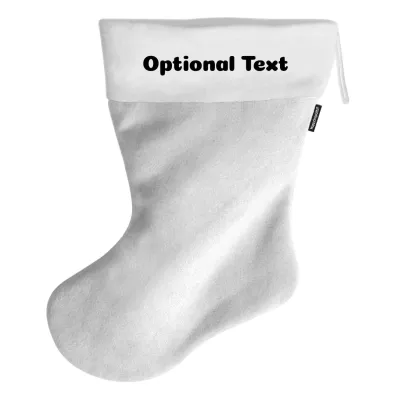 (100cm) - White Fleece Fabric (Personalised with Text)