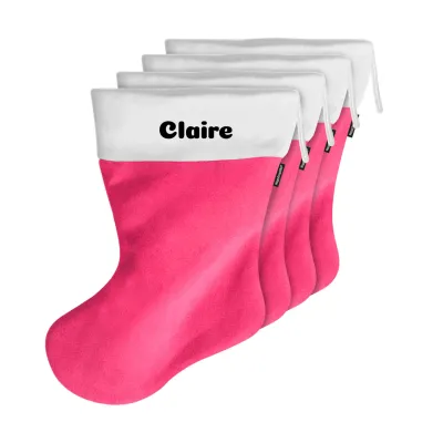 (25cm) - Hot Pink (Fuchsia) Fleece Fabric (Personalised with Text)