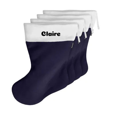 (25cm) - Navy Blue Fleece Fabric (Personalised with Text)