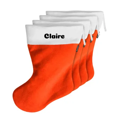 (25cm) - Burnt Orange Fleece Fabric (Personalised with Text)