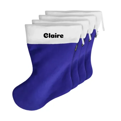 (25cm) - Royal Blue Fleece Fabric (Personalised with Text)